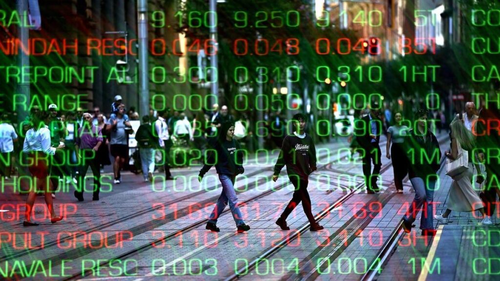 Aussie shares edge lower to finish wild earning season
