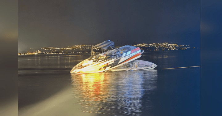 Boat collision on Okanagan Lake sends 12 people to hospital